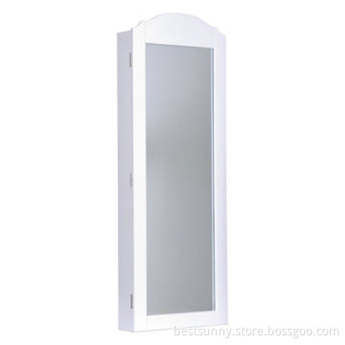 Makeup mirror stand with jewellery compartment